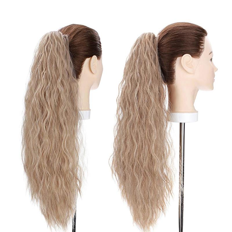 Women's Curly Ponytail Extension Black High-Temperature Fiber 24 Inches