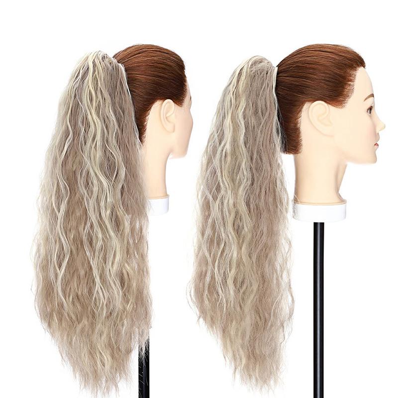 Women's Curly Ponytail Extension Black High-Temperature Fiber 24 Inches