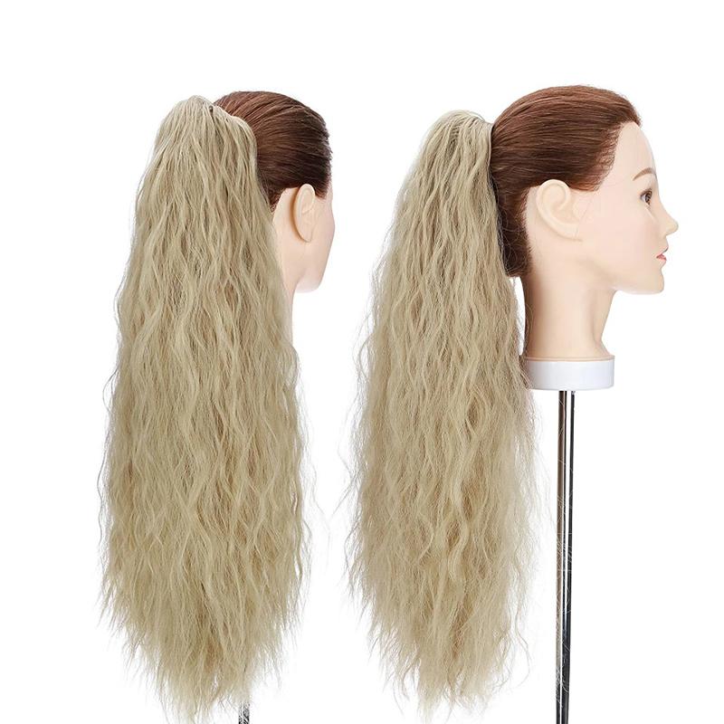 Women's Curly Ponytail Extension Black High-Temperature Fiber 24 Inches