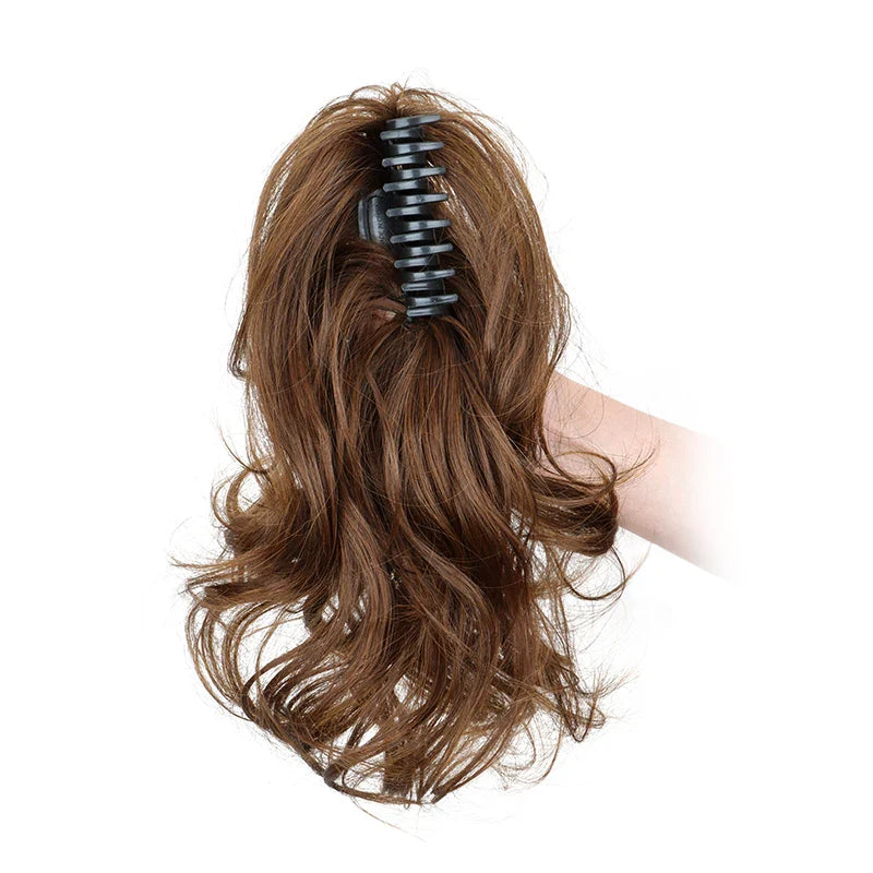 Women's Curly Ponytail Extensions 12 Inch Synthetic Clip In Hair