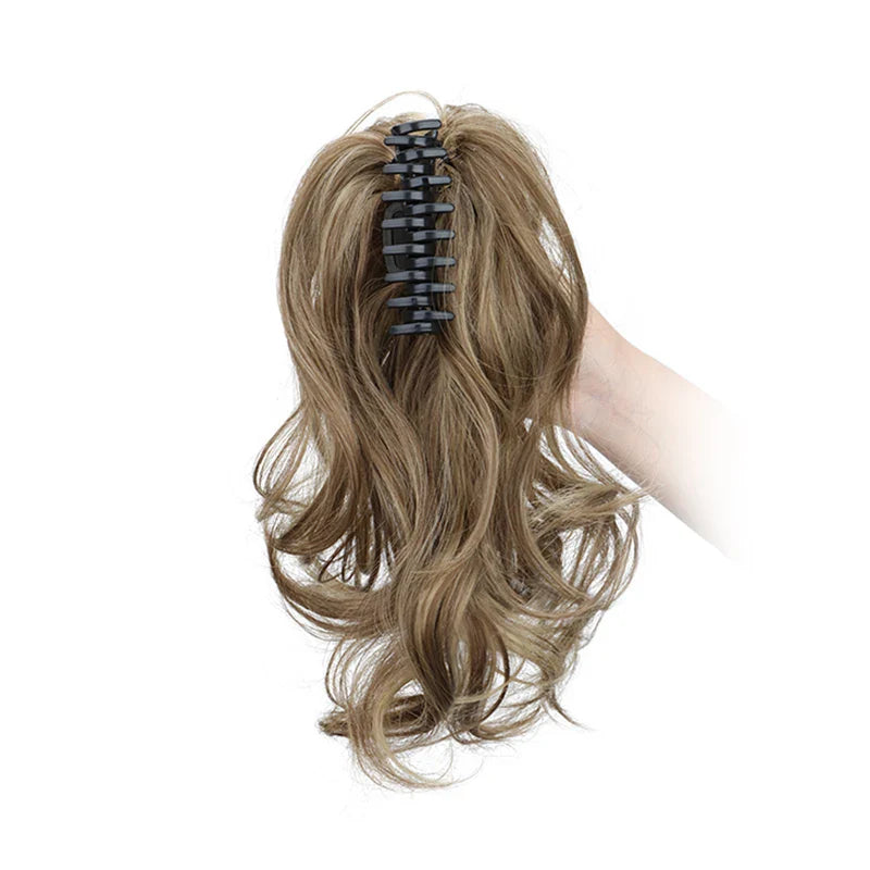Women's Curly Ponytail Extensions 12 Inch Synthetic Clip In Hair