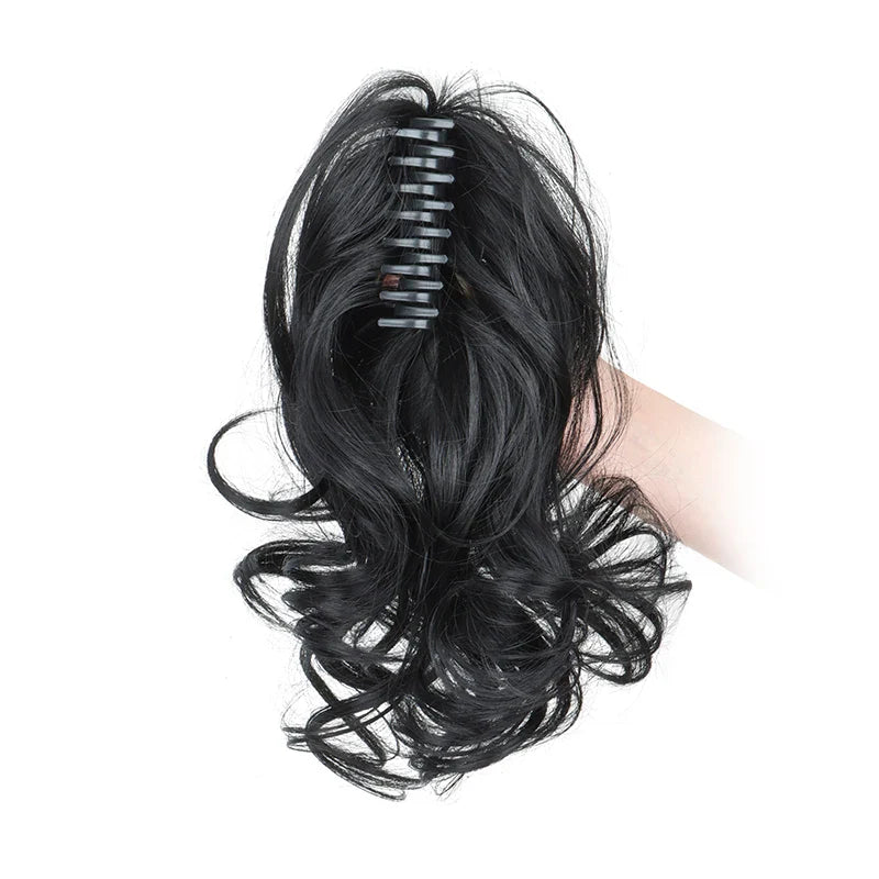 Women's Curly Ponytail Extensions 12 Inch Synthetic Clip In Hair