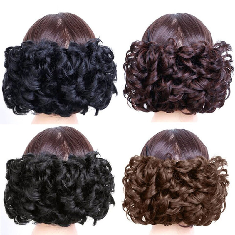 Women's Curly Wig Brown High-Temperature Fiber