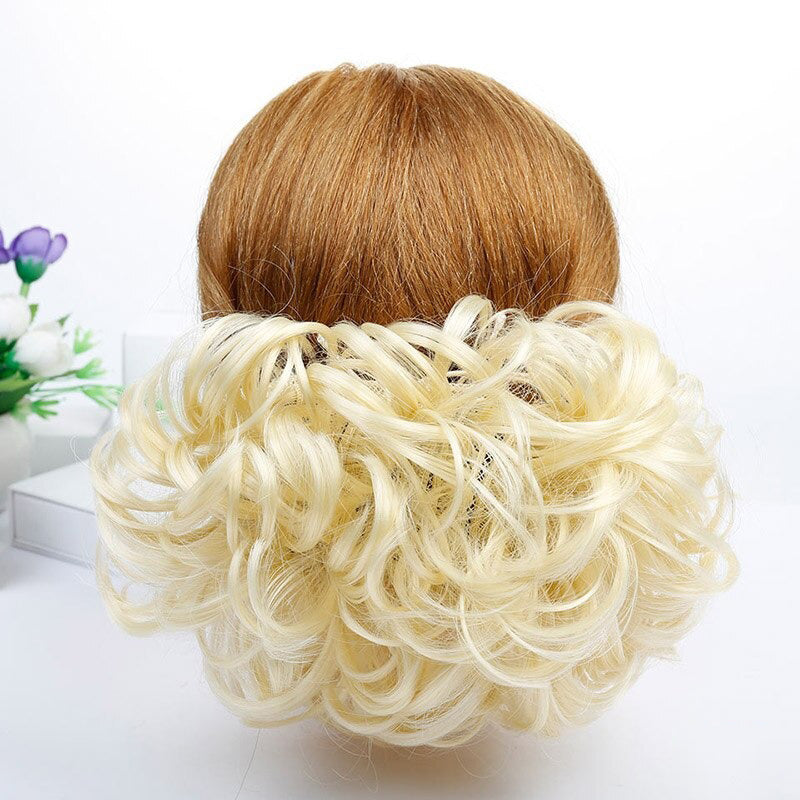 Women's Curly Wig Brown High-Temperature Fiber