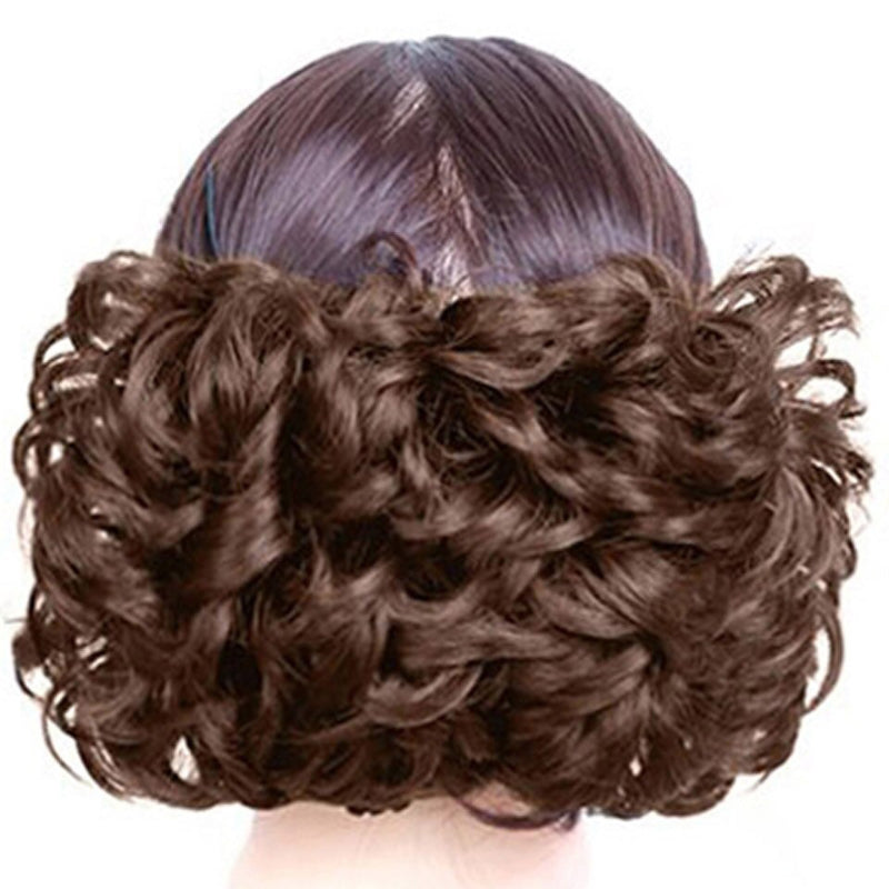 Women's Curly Wig Brown High-Temperature Fiber