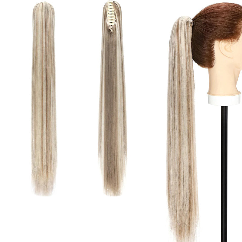 Women's Extra Long Ponytail Hair Extensions Brown High-Temperature Fiber