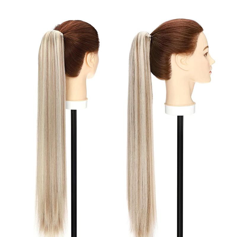 Women's Extra Long Ponytail Hair Extensions Brown High-Temperature Fiber