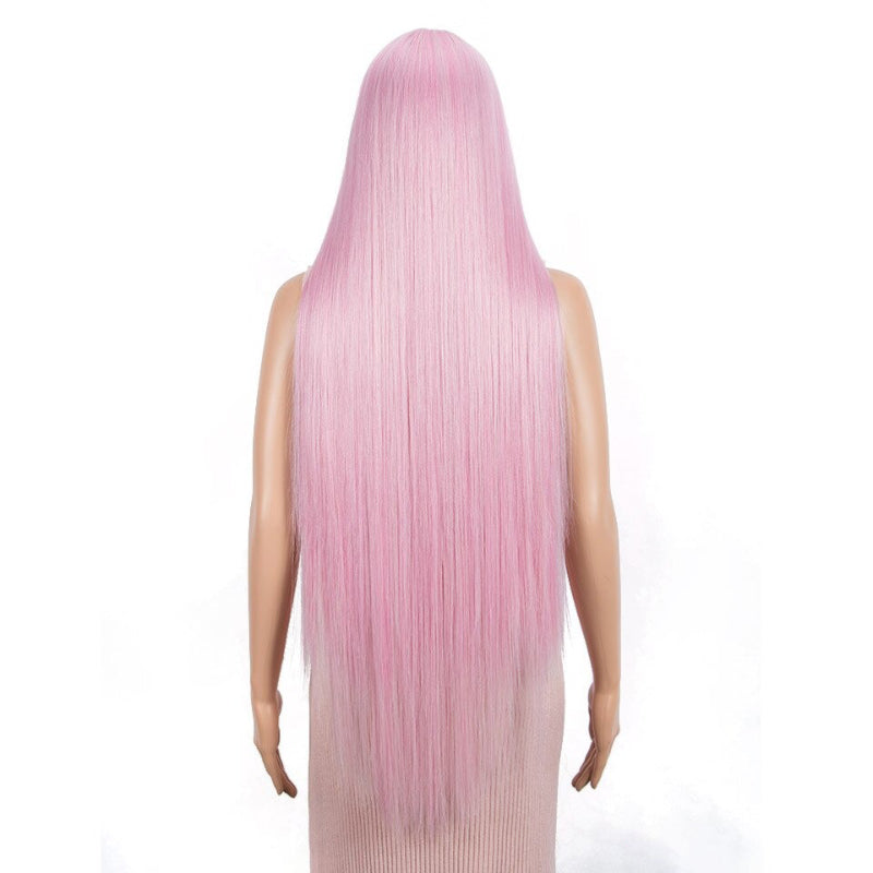 Women's Extra Long Straight Wig Black Heat-Resistant Fiber