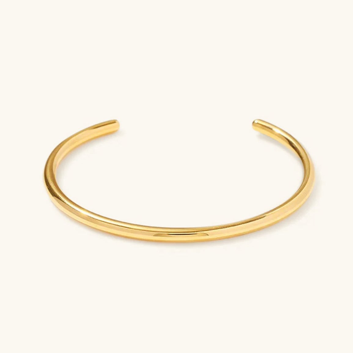 Women's Gold Bangle Bracelet Stainless Steel Minimalistic Design