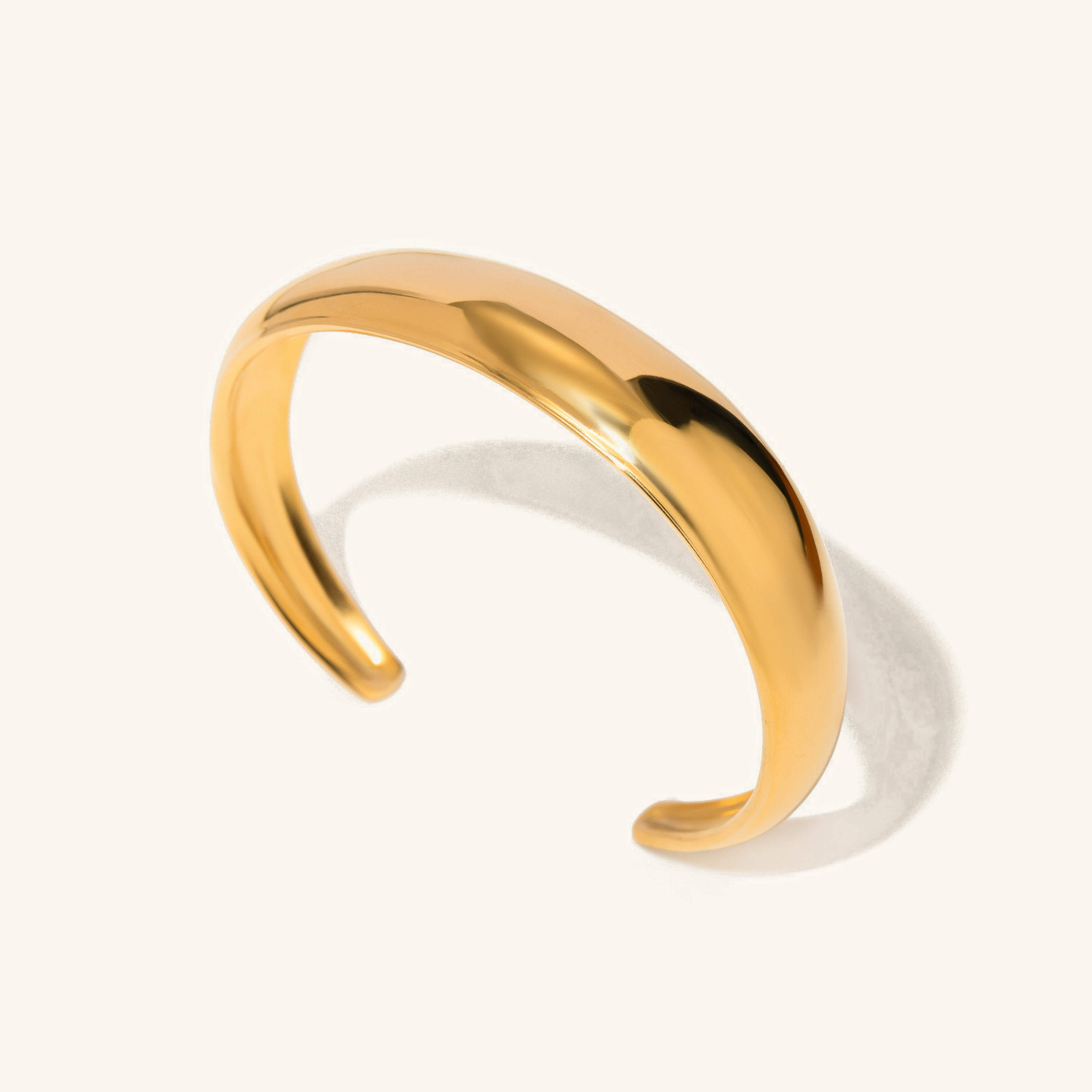 Women's Gold Bangle Stainless Steel-Plated 18k Gold