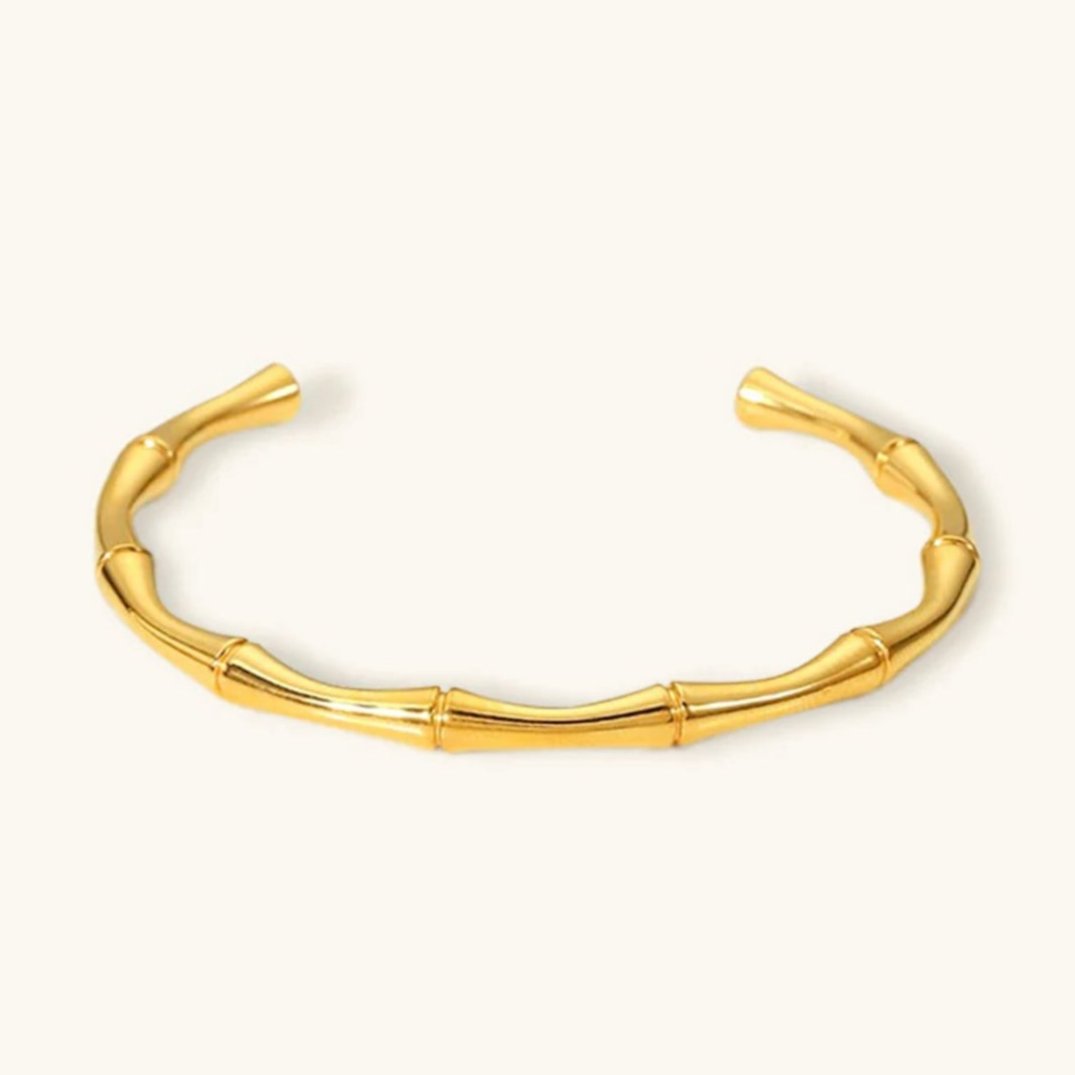 Women's Gold Bangle Stainless Steel 18k Gold Plated