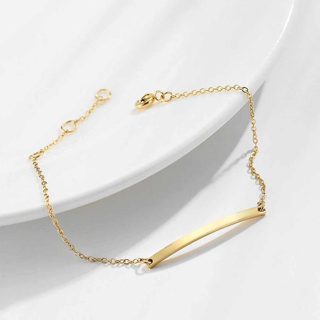 Women's Gold Bracelet 14k Gold Plated Stainless Steel Elegant Accessory