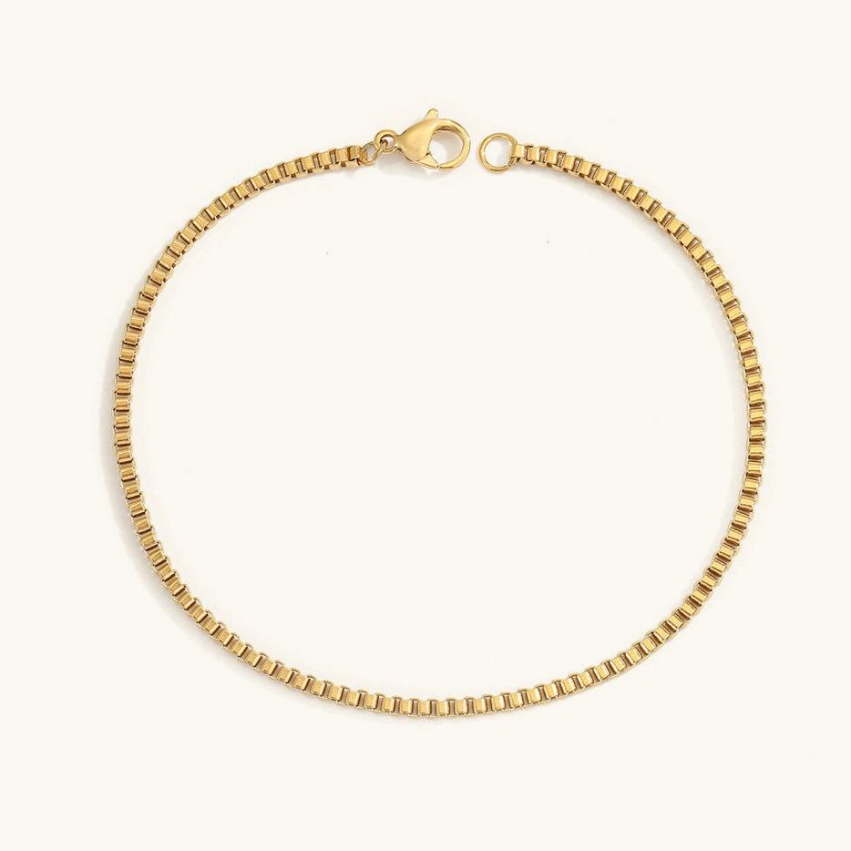 Women's Gold Bracelet 14k Gold Stainless Steel Chain Elegant Accessory