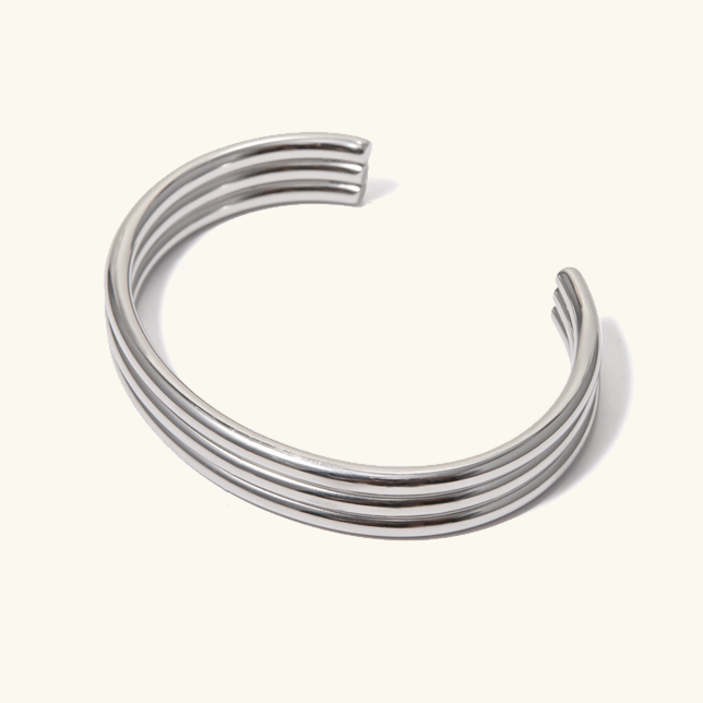 Women's Gold Bracelet 18k Plated Stainless Steel Minimalistic Design