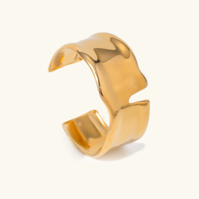 Women's Gold Bracelet Minimalist Stainless Steel 18k Gold