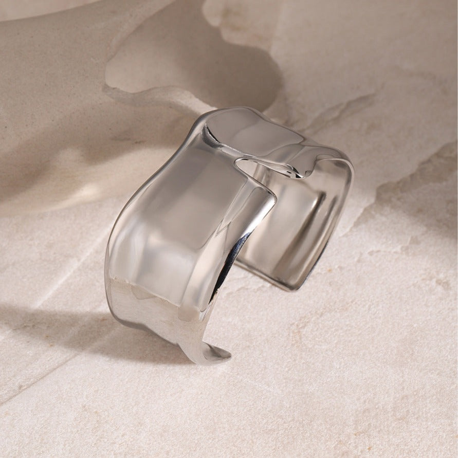 Women's Gold Bracelet Minimalist Stainless Steel 18k Gold