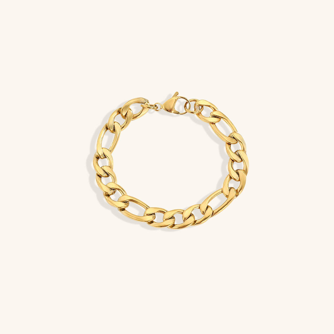Women's Gold Chain Bracelet Stainless Steel-Plated 14k Gold