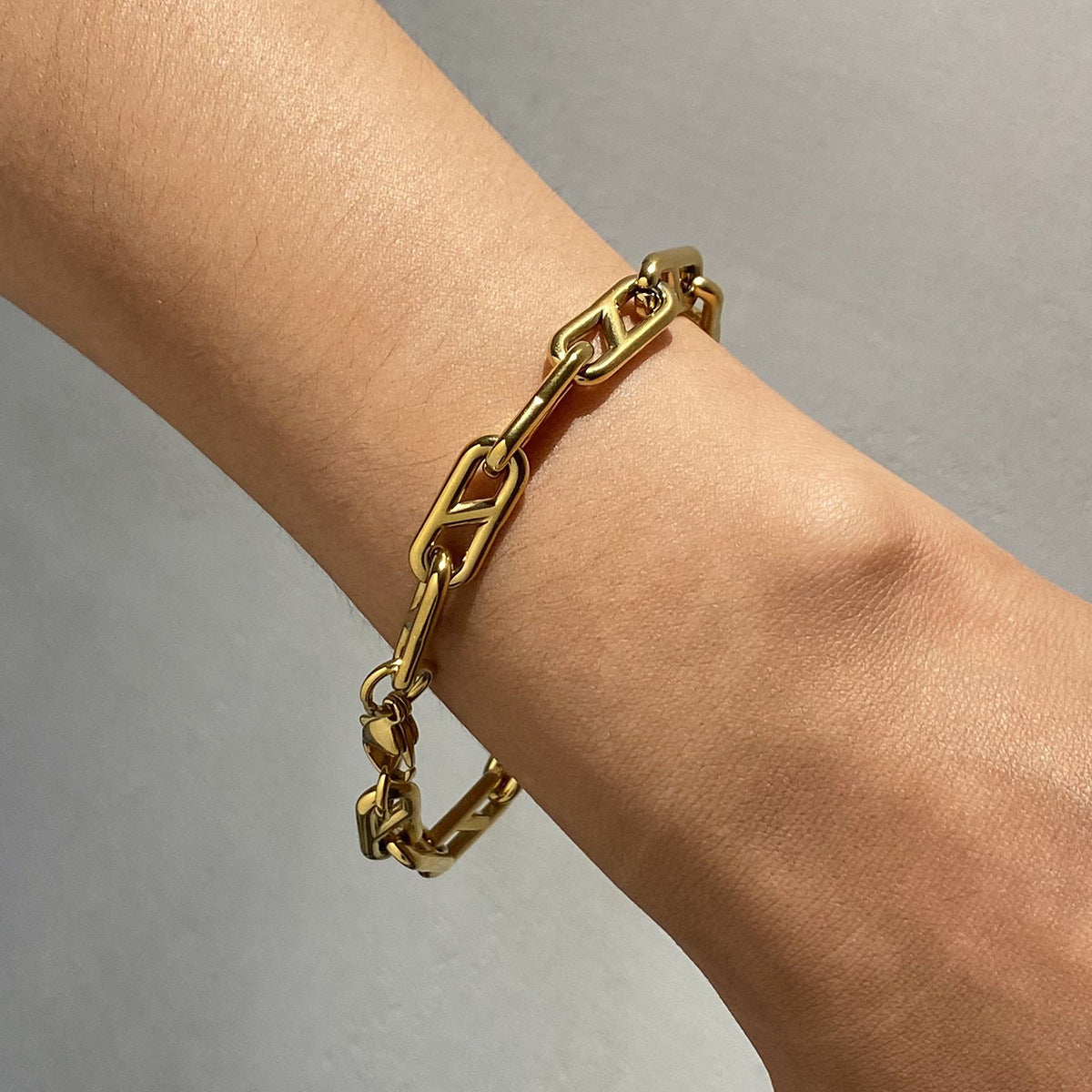 Women's Gold Chain Bracelet Stainless Steel 18k Gold