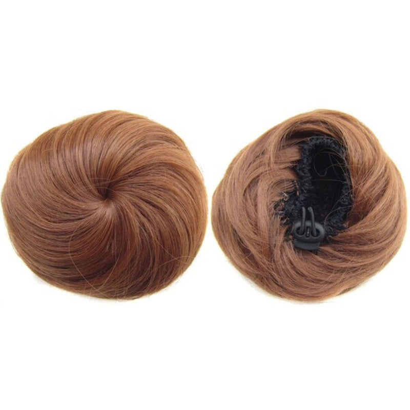 Women's Hair Bun Extension Brown High-Temperature Fiber