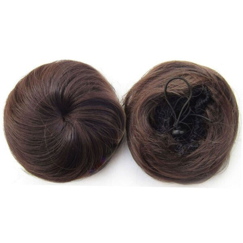 Women's Hair Bun Extension Brown High-Temperature Fiber