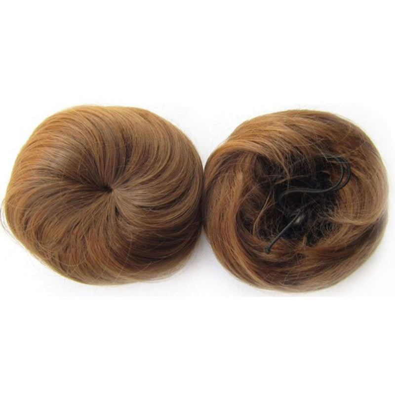 Women's Hair Bun Extension Brown High-Temperature Fiber