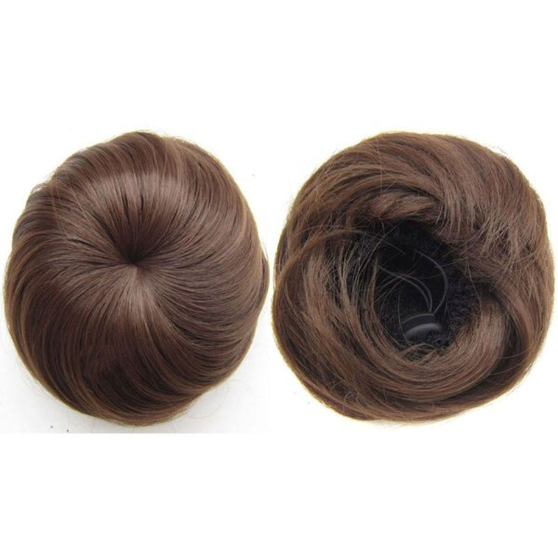 Women's Hair Bun Extension Brown High-Temperature Fiber