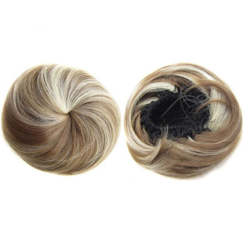 Women's Hair Bun Extension Brown High-Temperature Fiber