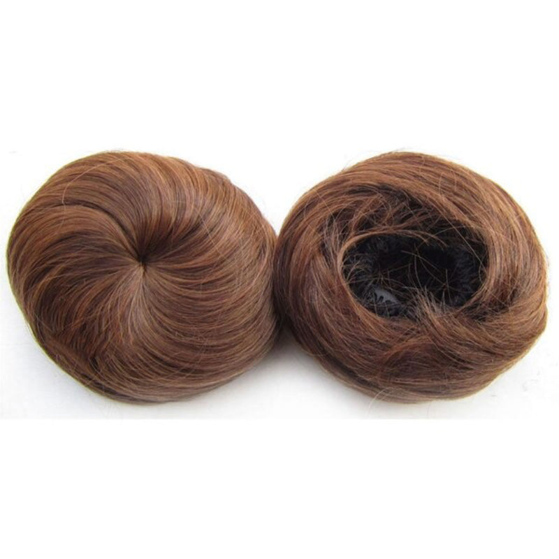 Women's Hair Bun Extension Brown High-Temperature Fiber
