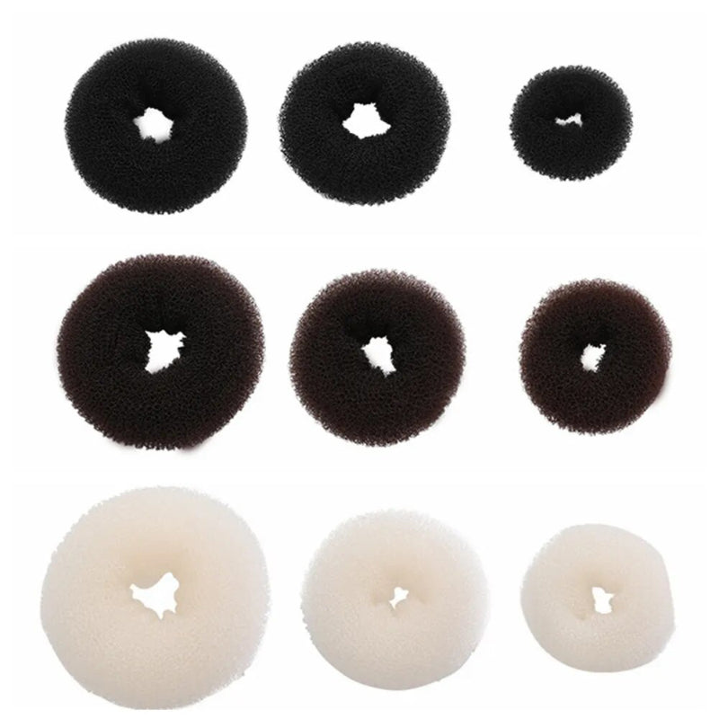Women's Hair Bun Maker Black Cloth