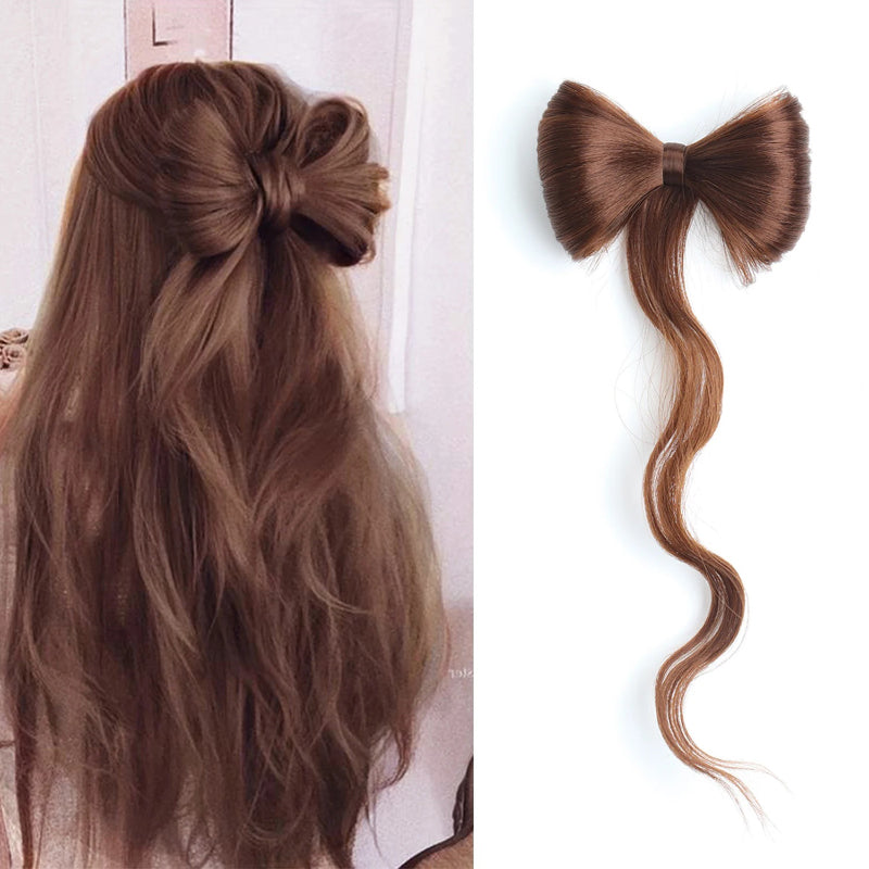 Women's Hair Extension Natural Wave Brown Clip-In Ponytail