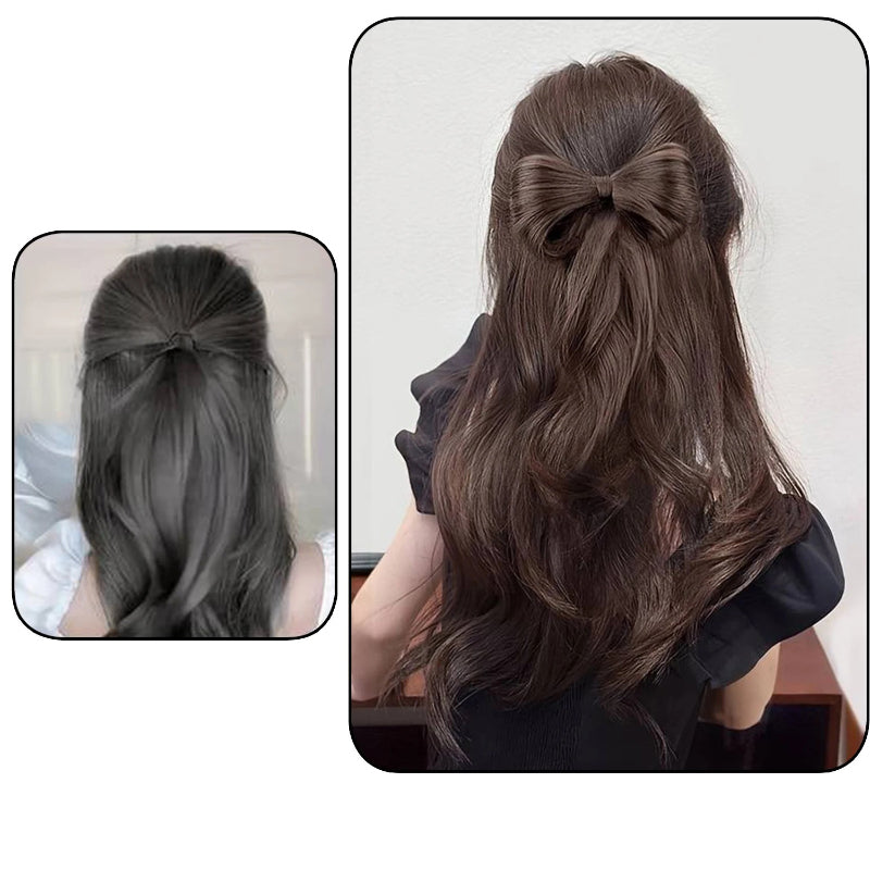 Women's Hair Extension Natural Wave Brown Clip-In Ponytail