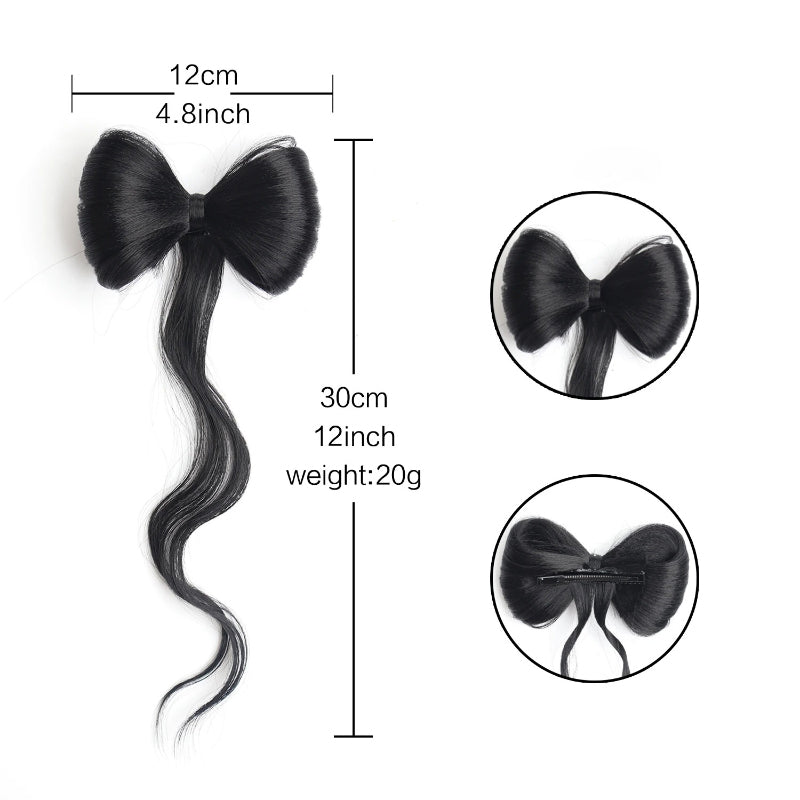 Women's Hair Extension Natural Wave Brown Clip-In Ponytail
