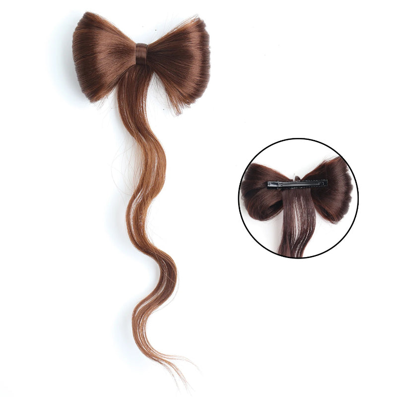 Women's Hair Extension Natural Wave Brown Clip-In Ponytail