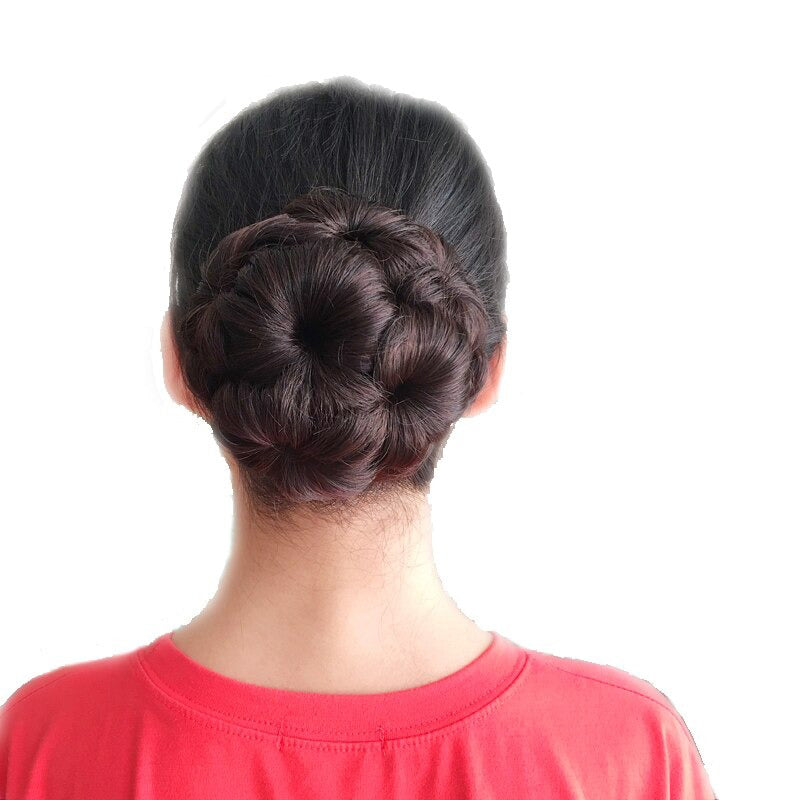 Women’s Hair Extensions Flower Shape Synthetic Hair Bun