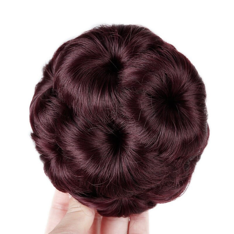Women’s Hair Extensions Flower Shape Synthetic Hair Bun