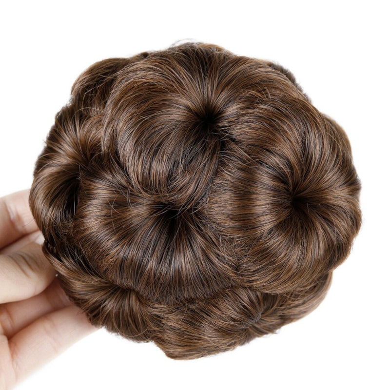 Women's Hair Extensions Flower Shape Synthetic Hair Bun Scrunchie
