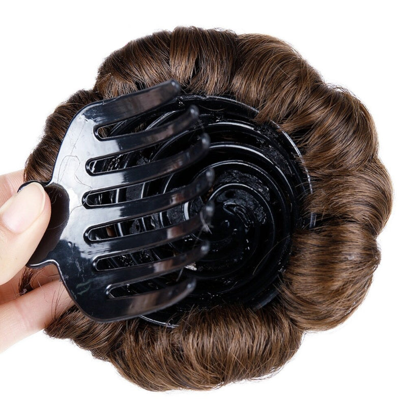Women's Hair Extensions Flower Shape Synthetic Hair Bun Scrunchie