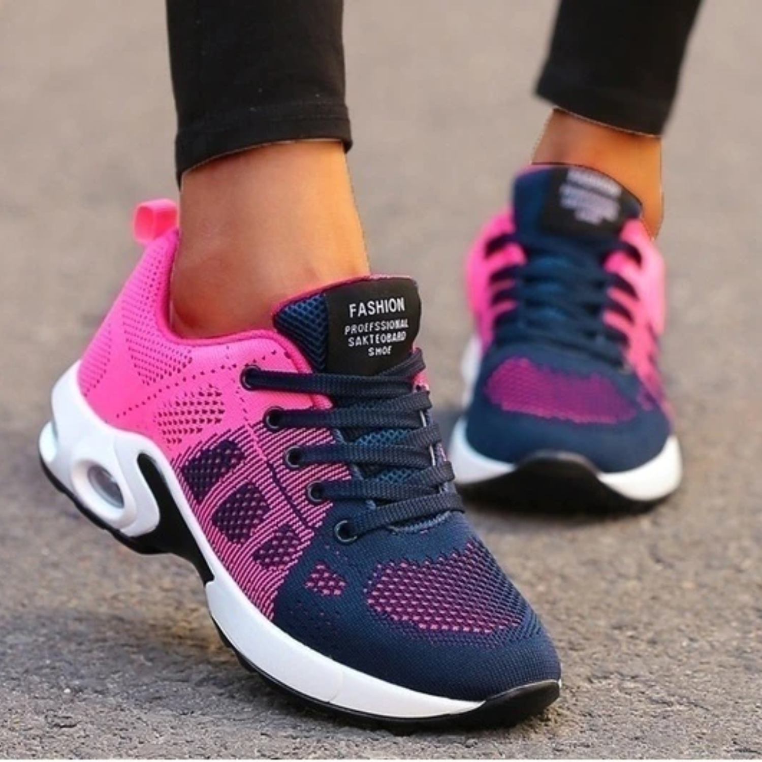 Women's Lightweight Cushioned Walking Sneakers with Orthopedic Support for All-Day Comfort