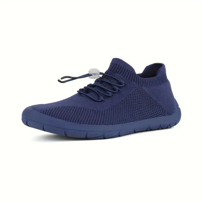 Women’s Lightweight Slip-On Sneakers with Breathable Mesh and Elastic Lace Closure for Casual Wear