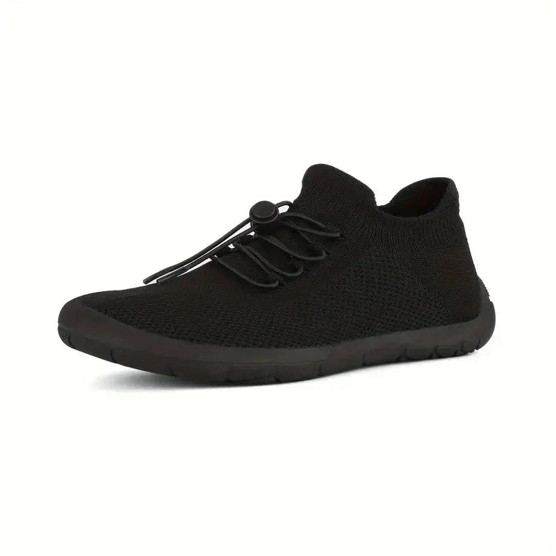 Women’s Lightweight Slip-On Sneakers with Breathable Mesh and Elastic Lace Closure for Casual Wear