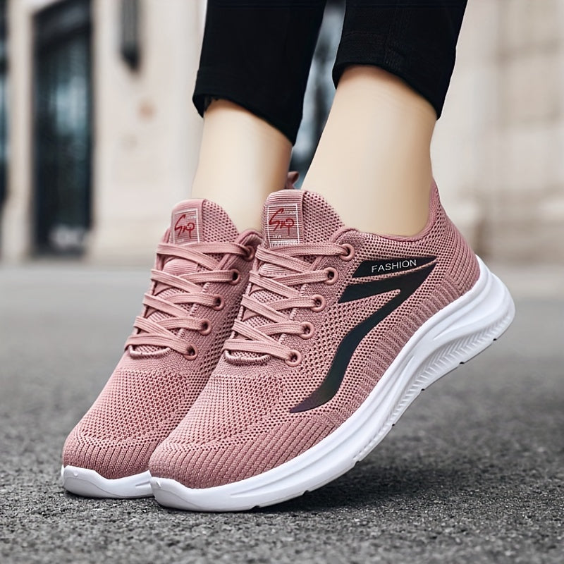 Women's Lightweight Sport Trainers with Breathable Mesh and Cushioned Sole