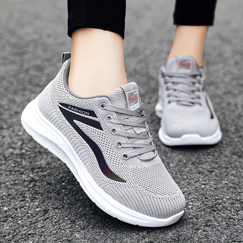 Women's Lightweight Sport Trainers with Breathable Mesh and Cushioned Sole