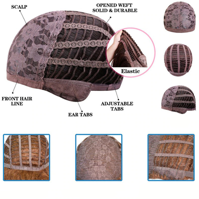 Women's Long Straight Wig Bright Color High-Temperature Fiber