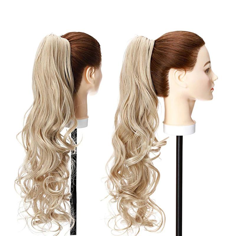 Women's Long Wavy Ponytail Hair Extensions Clip-In High-Temperature Fiber