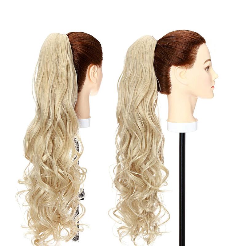 Women's Long Wavy Ponytail Hair Extensions Clip-In High-Temperature Fiber