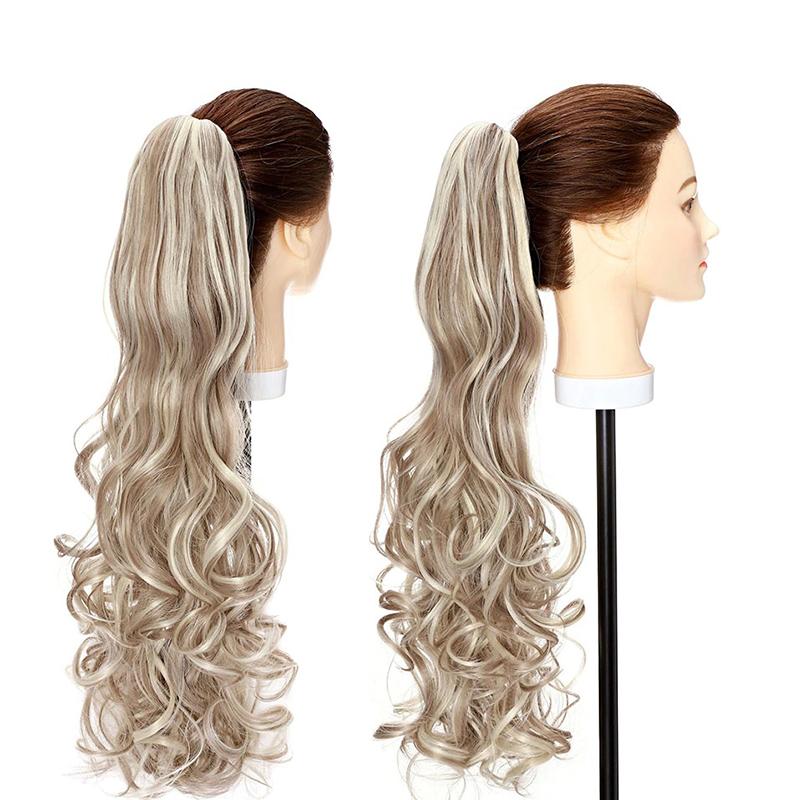 Women's Long Wavy Ponytail Hair Extensions Clip-In High-Temperature Fiber