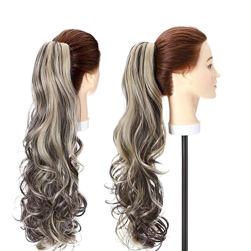 Women's Long Wavy Ponytail Hair Extensions Clip-In High-Temperature Fiber