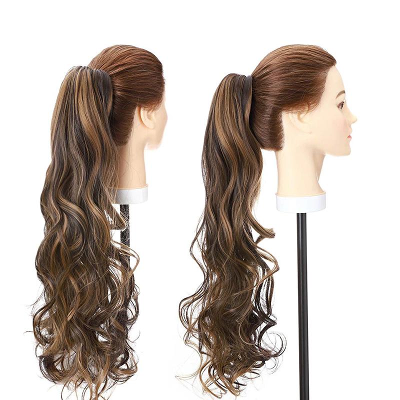 Women's Long Wavy Ponytail Hair Extensions Clip-In High-Temperature Fiber