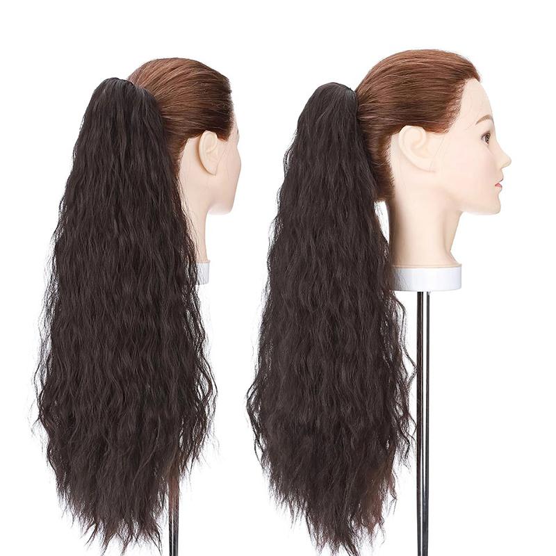 Women's Long Wavy Ponytail Hair Extensions Clip-In High-Temperature Fiber