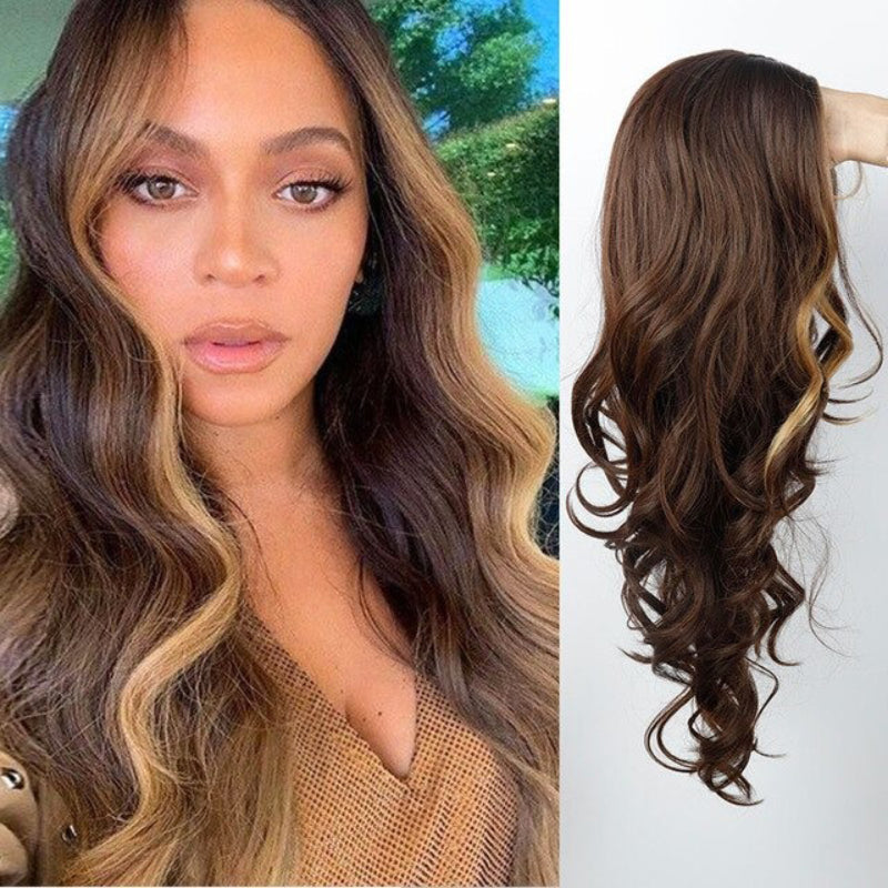 Women's Long Wavy Wig Heat-Resistant Synthetic Hair